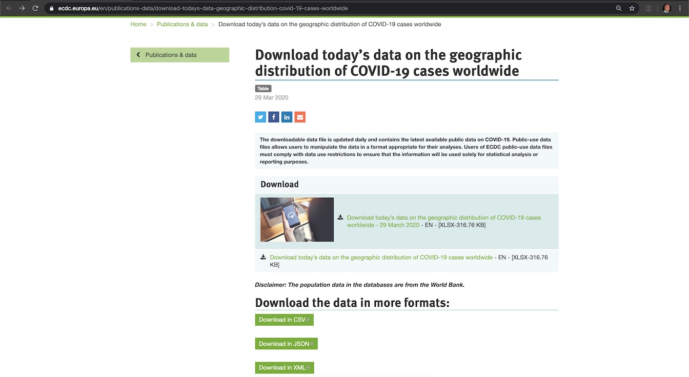 Download the CSV version of the COVID-19 March 29, 2020 data.