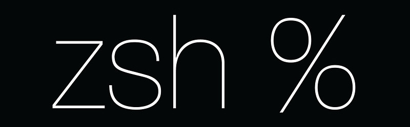 Zsh logo.